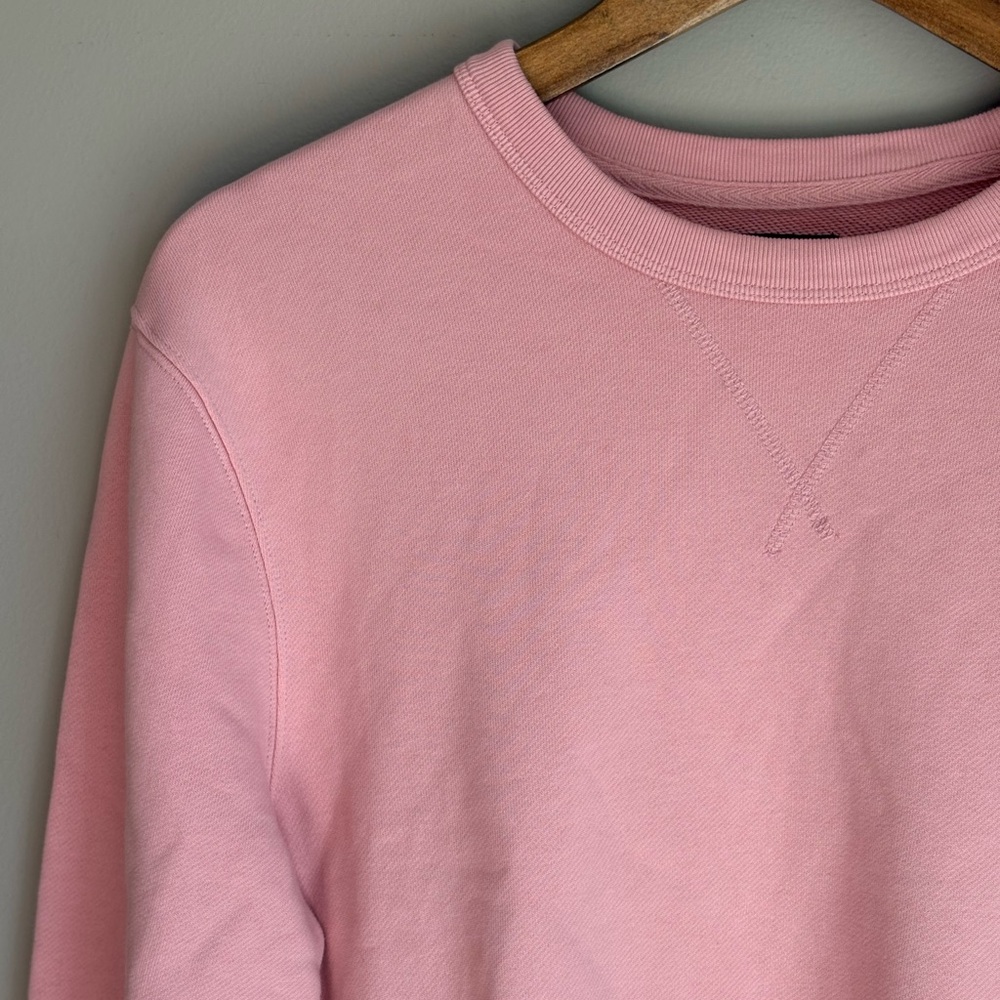 J. Crew Mens Crew Neck Sweatshirt Light Pink Size S - Picture 2 of 6